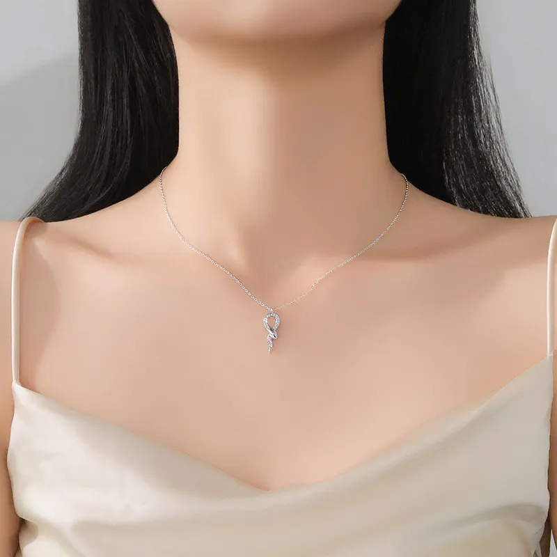 Hi There S999 Fine Silver Necklaces Women's-4