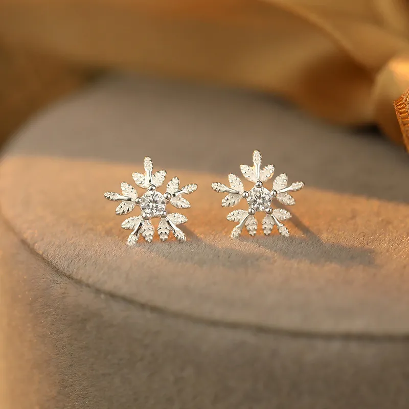 Hi There S925 Silver Stud Earrings Women's-2