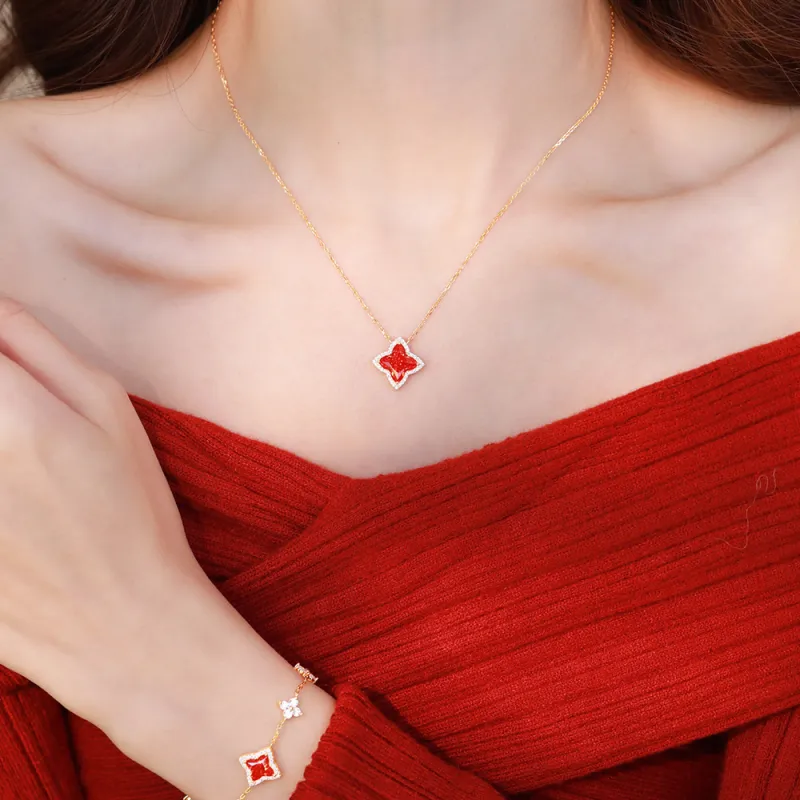Hi There S925 Silver Necklaces Women's-1