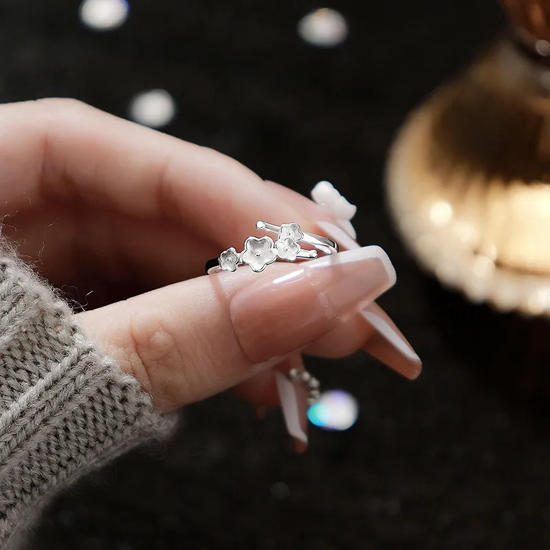 Hi There S999 Fine Silver Rings Women's-2