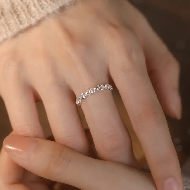 Hi There S925 Silver Rings Women's-4