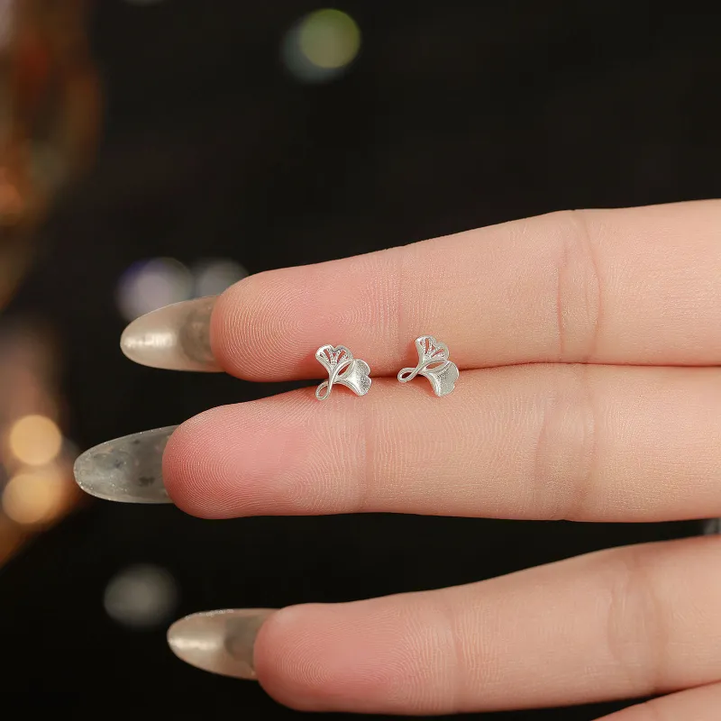 Hi There 999 Fine Silver Stud Earrings Women's-3