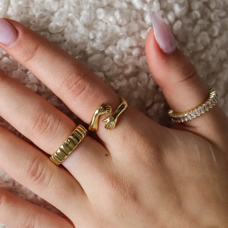 Hi There S925 Silver Rings Women's-1