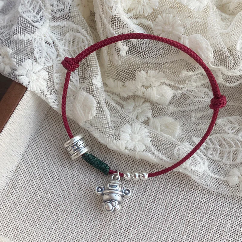Hi There S999 Fine Silver Bracelets Women's-2