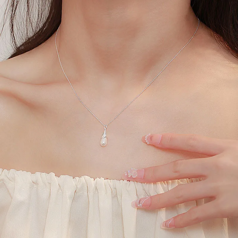 Hi There S999 Fine Silver Necklaces Women's-4
