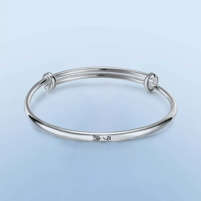 Hi There 999 Fine Silver Bangles Women's-2