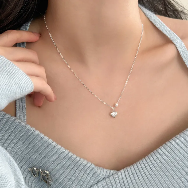 Hi There S925 Silver Necklaces Women's-5