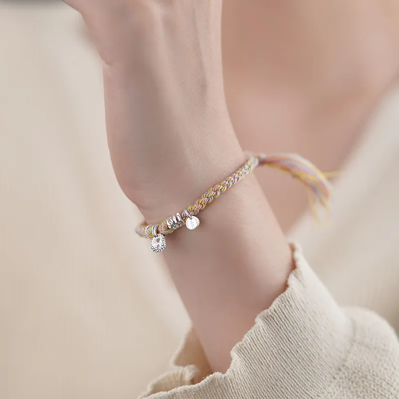 Hi There S999 Fine Silver Bracelets Women's-3