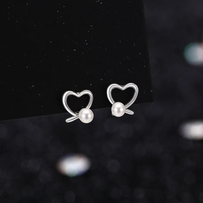 Hi There S999 Fine Silver Stud Earrings Women's-3