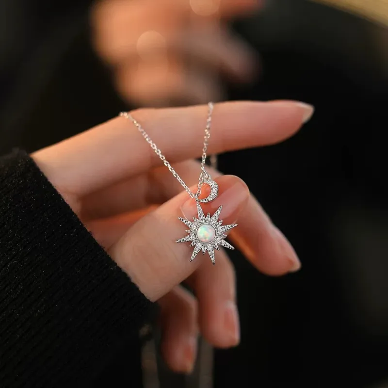 Hi There S925 Silver Necklaces Women's-4