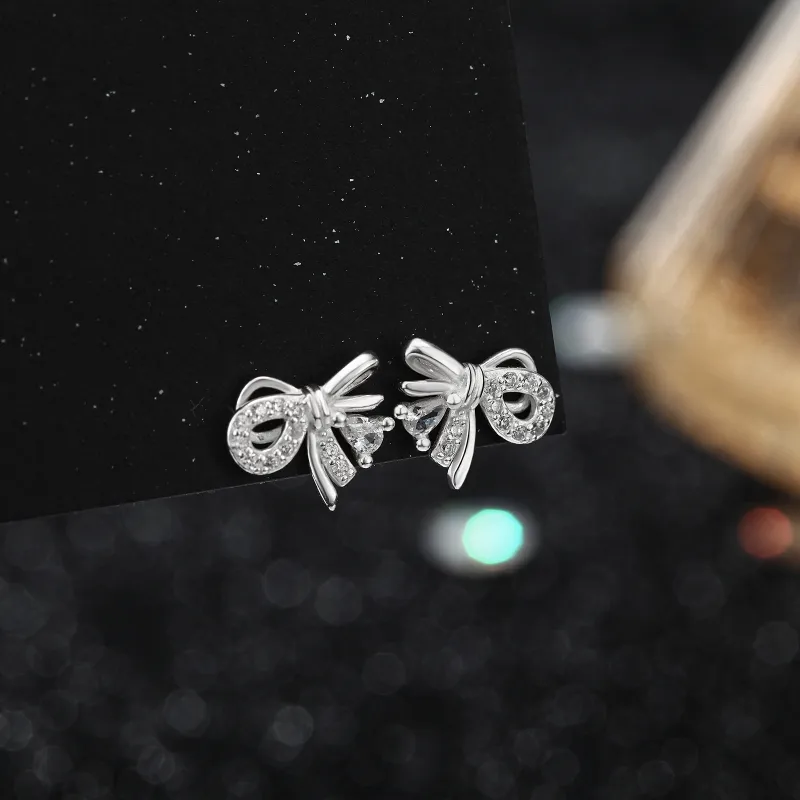 Hi There S999 Fine Silver Stud Earrings Women's-4