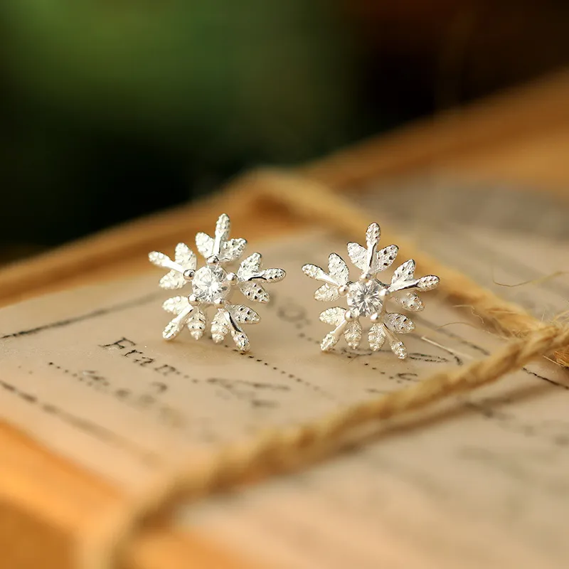 Hi There S925 Silver Stud Earrings Women's-4