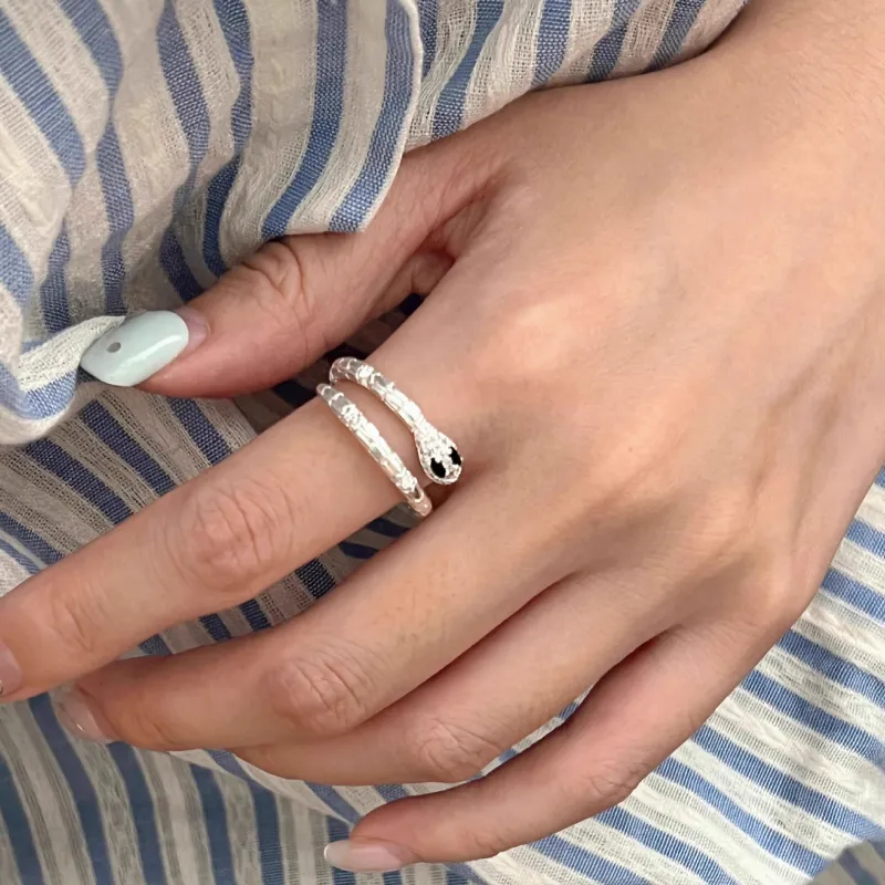 Hi There S925 Silver Rings Women's-3