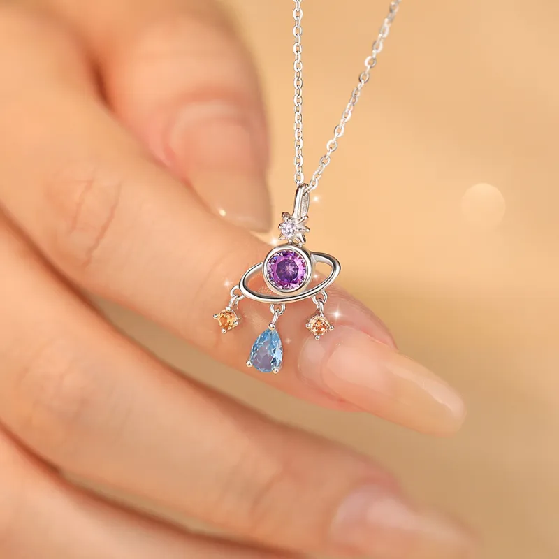 Hi There S925 Silver Necklaces Women's-5