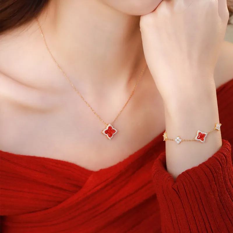 Hi There S925 Silver Necklaces Women's-2