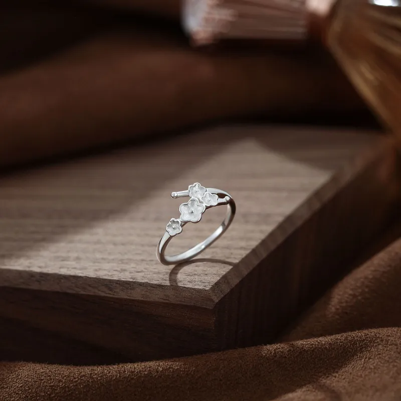 Hi There S999 Fine Silver Rings Women's-3