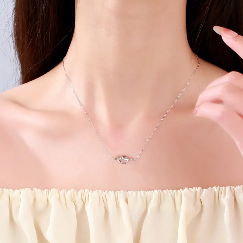 Hi There S999 Fine Silver Necklaces Women's-2