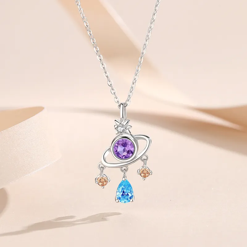Hi There S925 Silver Necklaces Women's-4