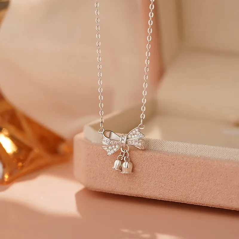 Hi There S999 Fine Silver Necklaces Women's-4