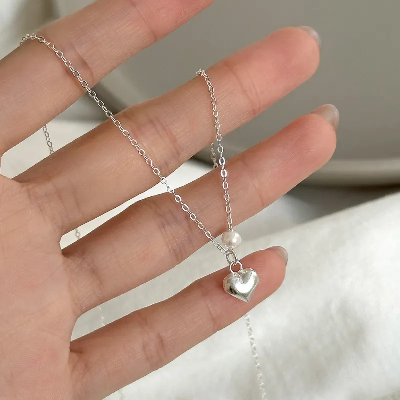 Hi There S925 Silver Necklaces Women's-3