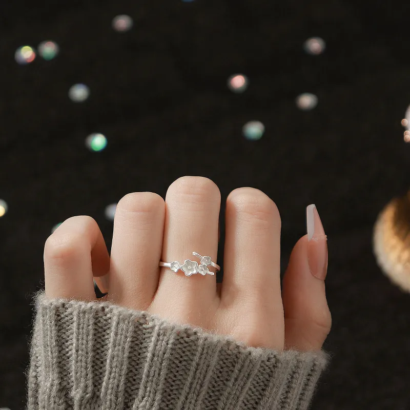 Hi There S999 Fine Silver Rings Women's-1