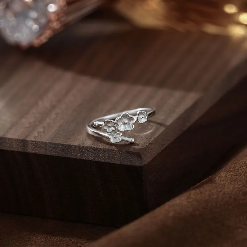 Hi There S999 Fine Silver Rings Women's-4