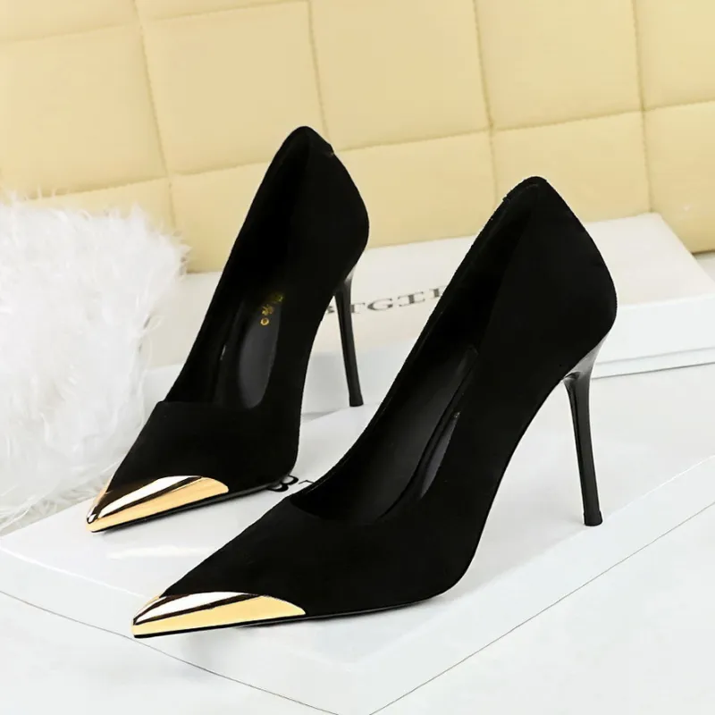 BIGTREE Slim Heel High Heels Women's-3