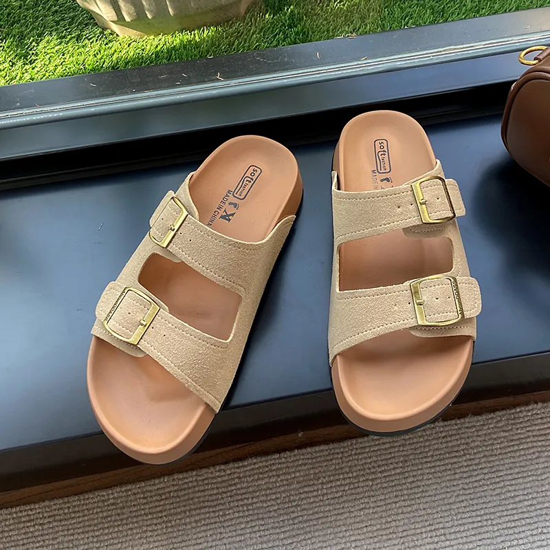 BIGTREE Quiet Slip Resistant Slide Slippers Women's-8