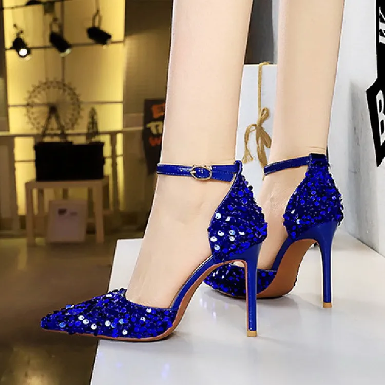 BIGTREE Slim Heel High Heels 10cm Women's-10