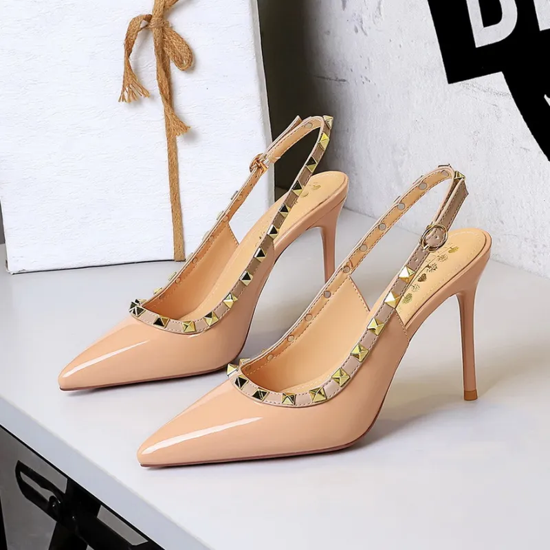 BIGTREE Slim Heel High Heels Women's-3