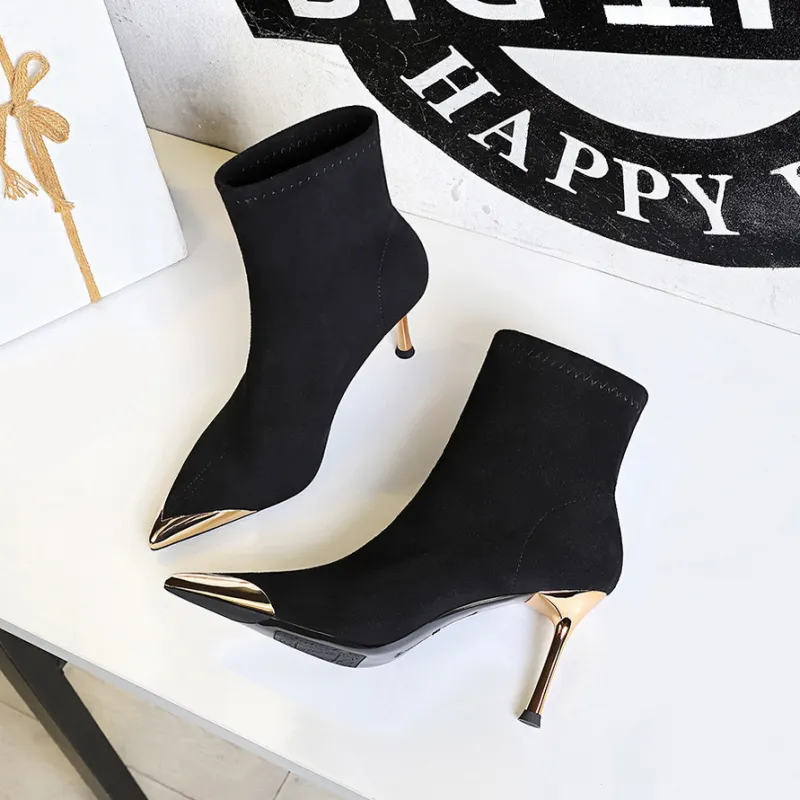BIGTREE Ankle Boots Women's Black-3