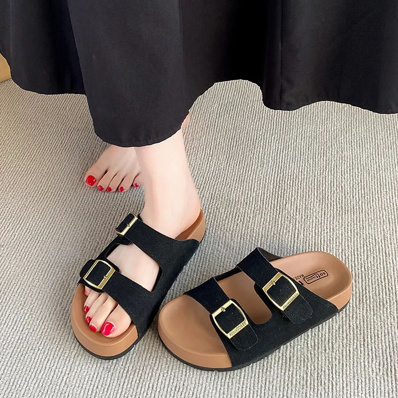 BIGTREE Quiet Slip Resistant Slide Slippers Women's-2