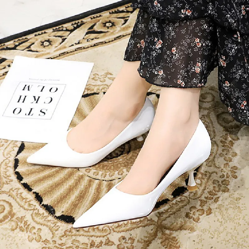 BIGTREE Slim Heel High Heels Women's-1