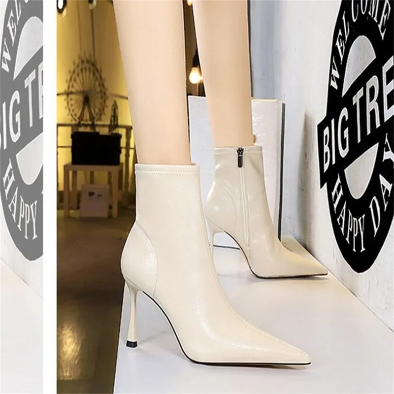 BIGTREE Ankle Boots 9cm Women's-3