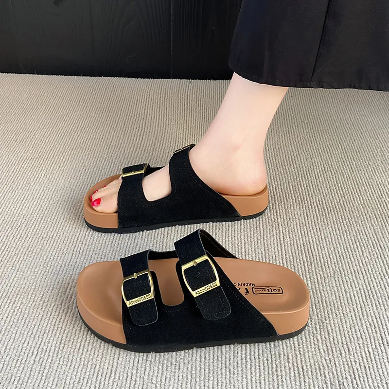 BIGTREE Quiet Slip Resistant Slide Slippers Women's-1
