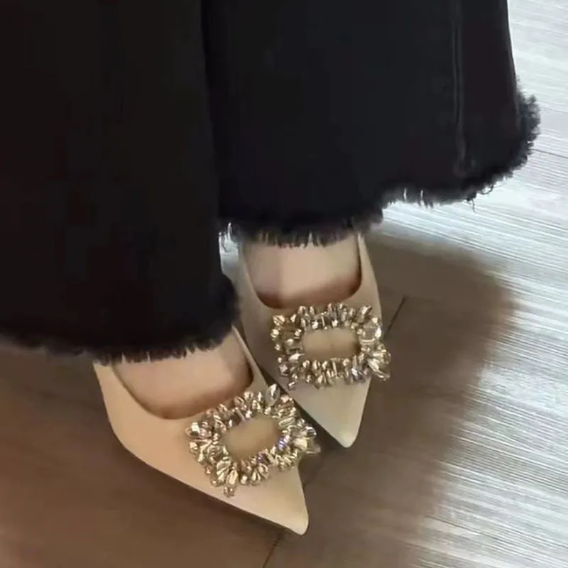 BIGTREE Slim Heel High Heels Women's-1