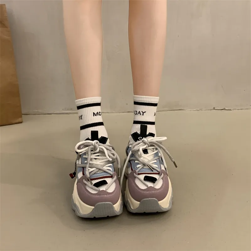 BIGTREE Low Top Chunky Sneakers Women's-1