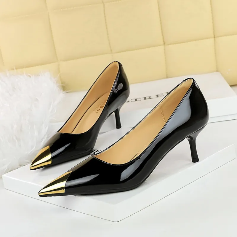 BIGTREE Slim Heel High Heels Women's-5
