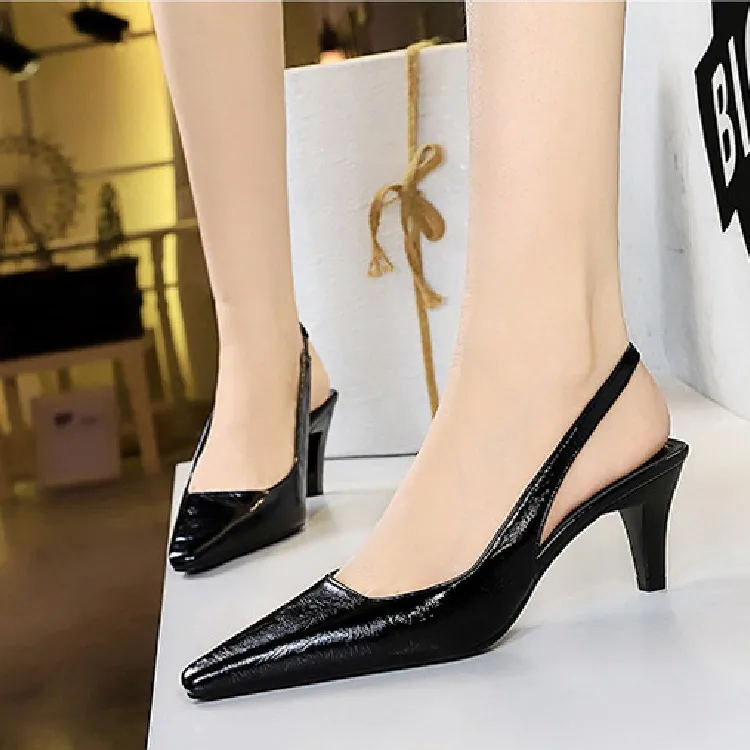 BIGTREE Slim Heel High Heels 6cm Women's-7