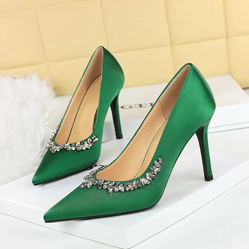 BIGTREE Slim Heel High Heels Women's-3