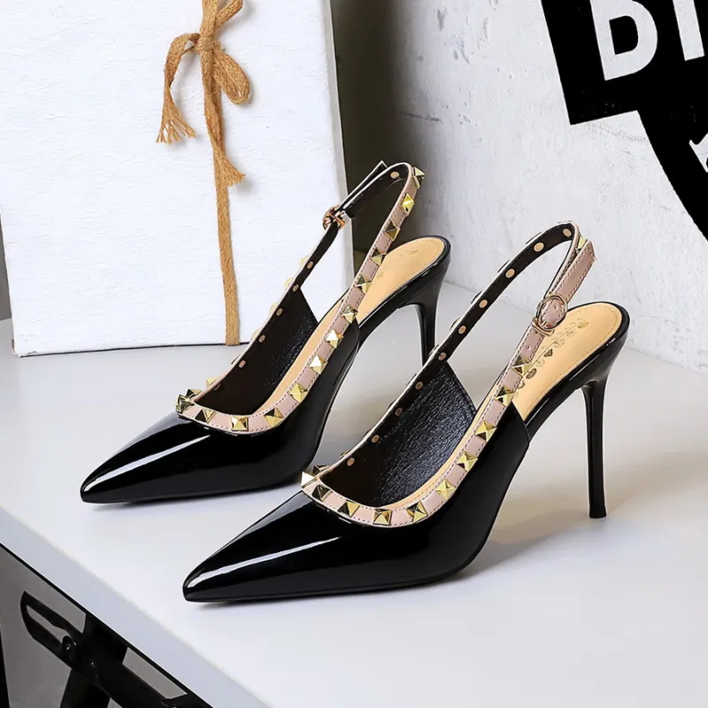 BIGTREE Slim Heel High Heels Women's-7