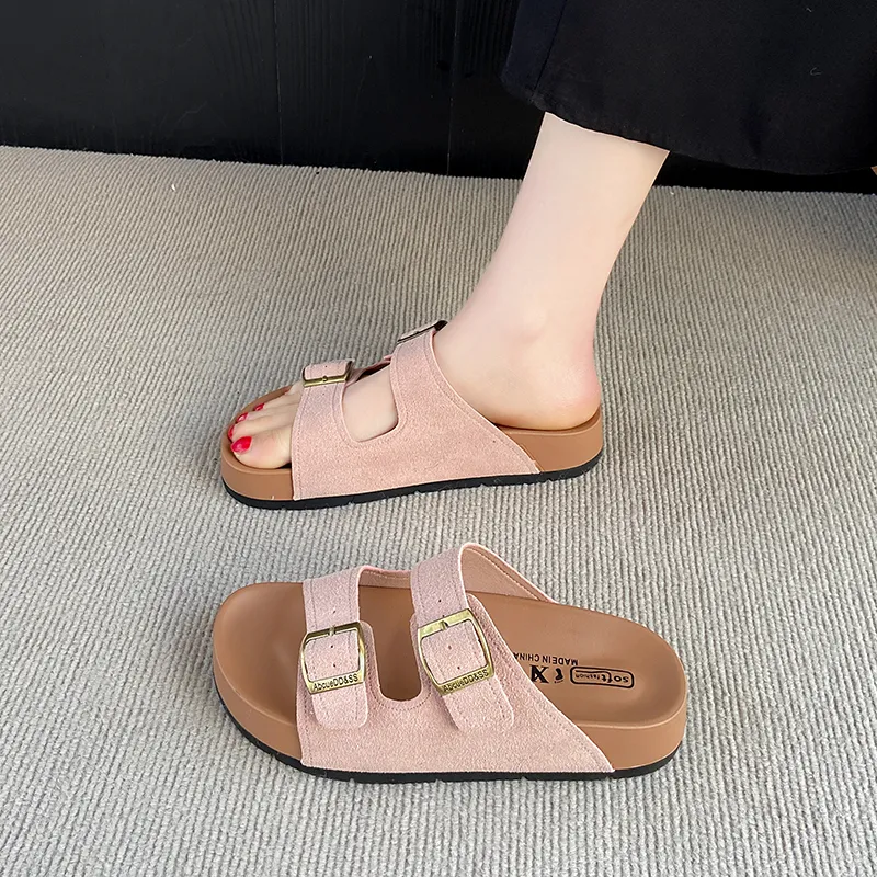 BIGTREE Quiet Slip Resistant Slide Slippers Women's-4