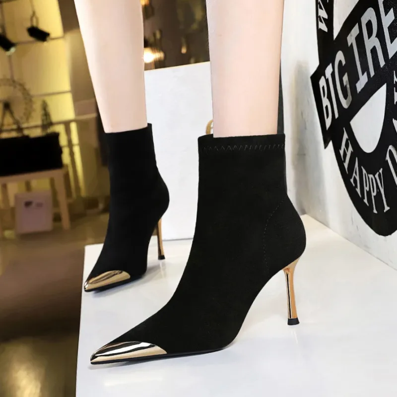 BIGTREE Ankle Boots Women's Black-2