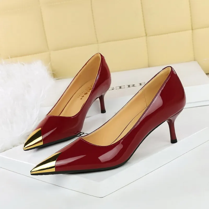 BIGTREE Slim Heel High Heels Women's-3