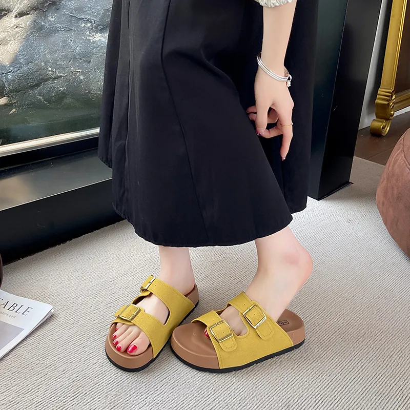 BIGTREE Quiet Slip Resistant Slide Slippers Women's-10