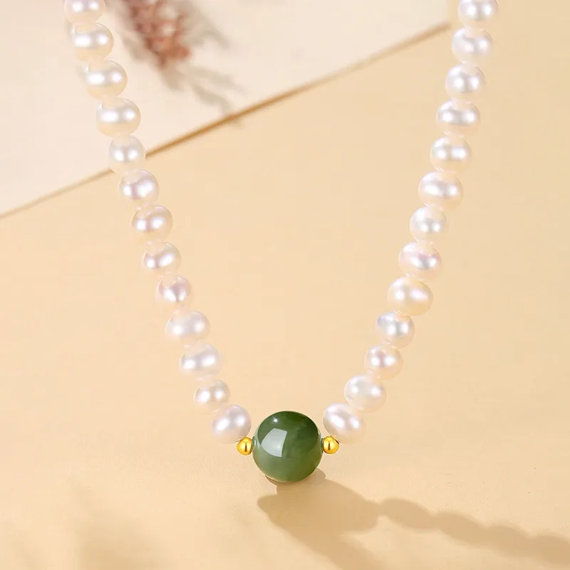 QIANCHANG Pearl Necklaces Women's-1