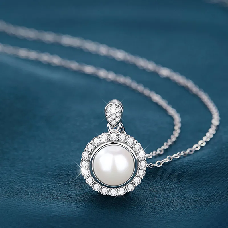 QIANCHANG Freshwater Pearl Necklaces Women's-4