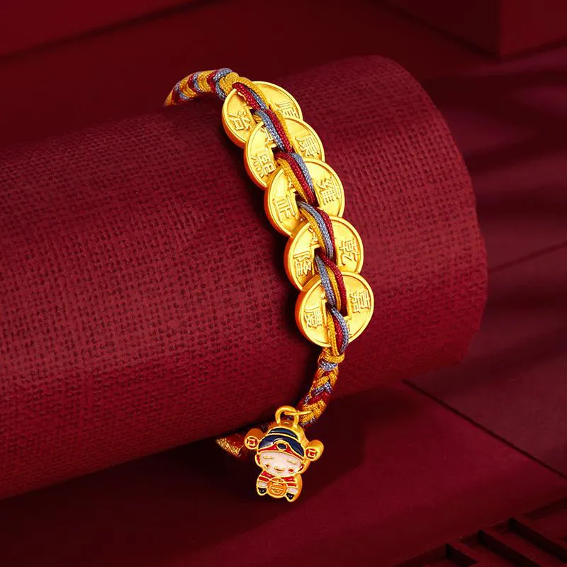 QIANCHANG Gold Bracelet Unisex-3