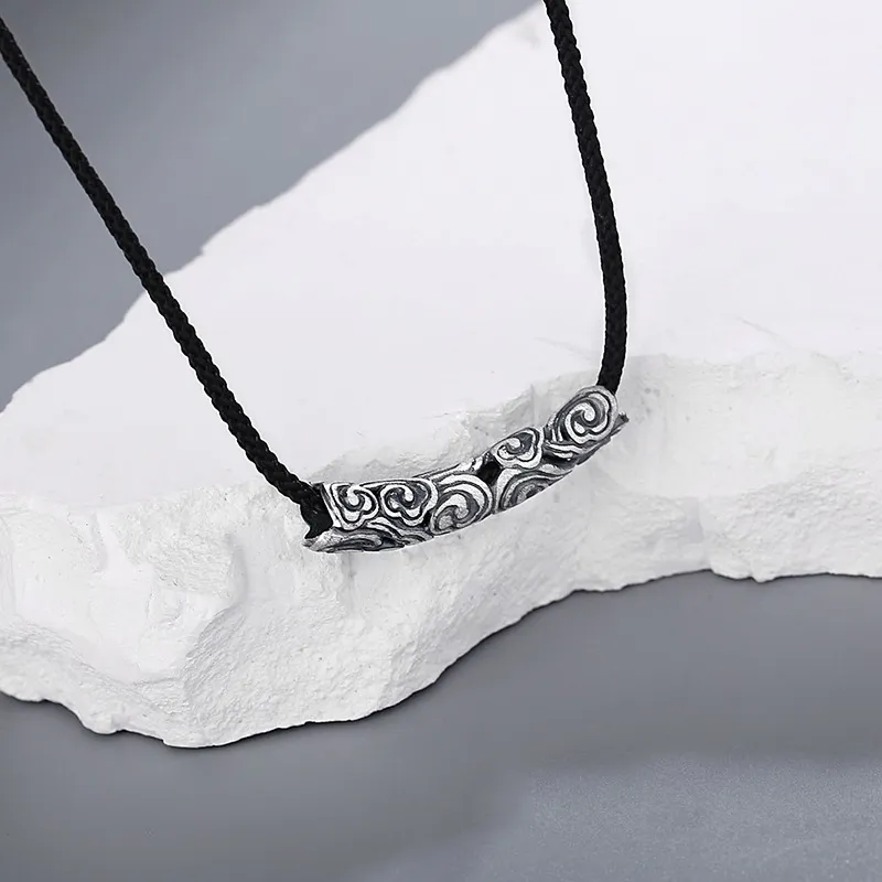 QIANCHANG S999 Fine Silver Necklaces Men's-4