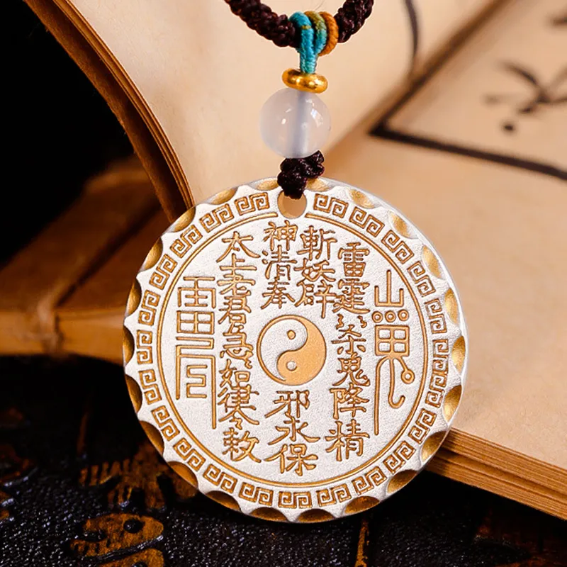 QIANCHANG Silver Necklaces Unisex-4